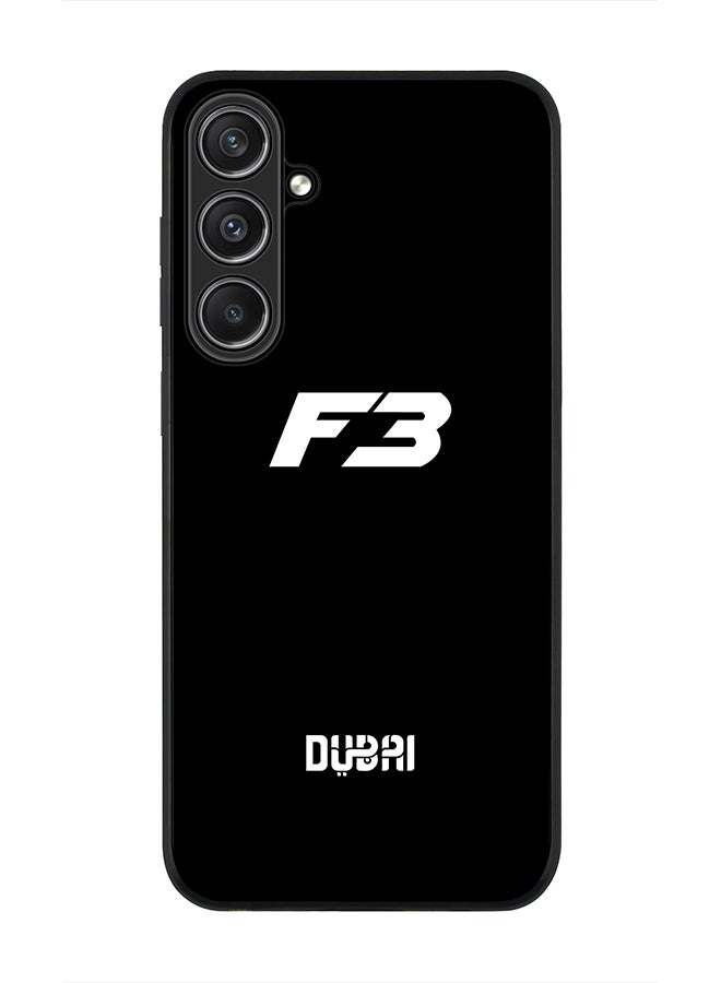 Stylizedd Rugged Black Edge case for Samsung Galaxy S23 FE, Custom Slim fit Flexible Anti Drop Thin Phone Case Cover - Faz3 Dubai Black - Image 1