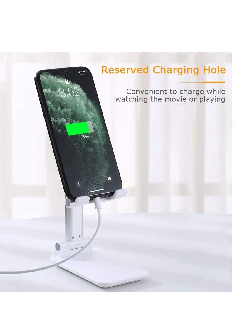 بامير حامل هاتف محمول قابل للطي لسطح المكتب حامل هاتف محمول قابل للطي للكمبيوتر اللوحي iPhone Samsung Nokia Huawei Redmi حامل هاتف محمول قابل للتعديل لسطح المكتب منضدة جانبية للسرير - Image 5