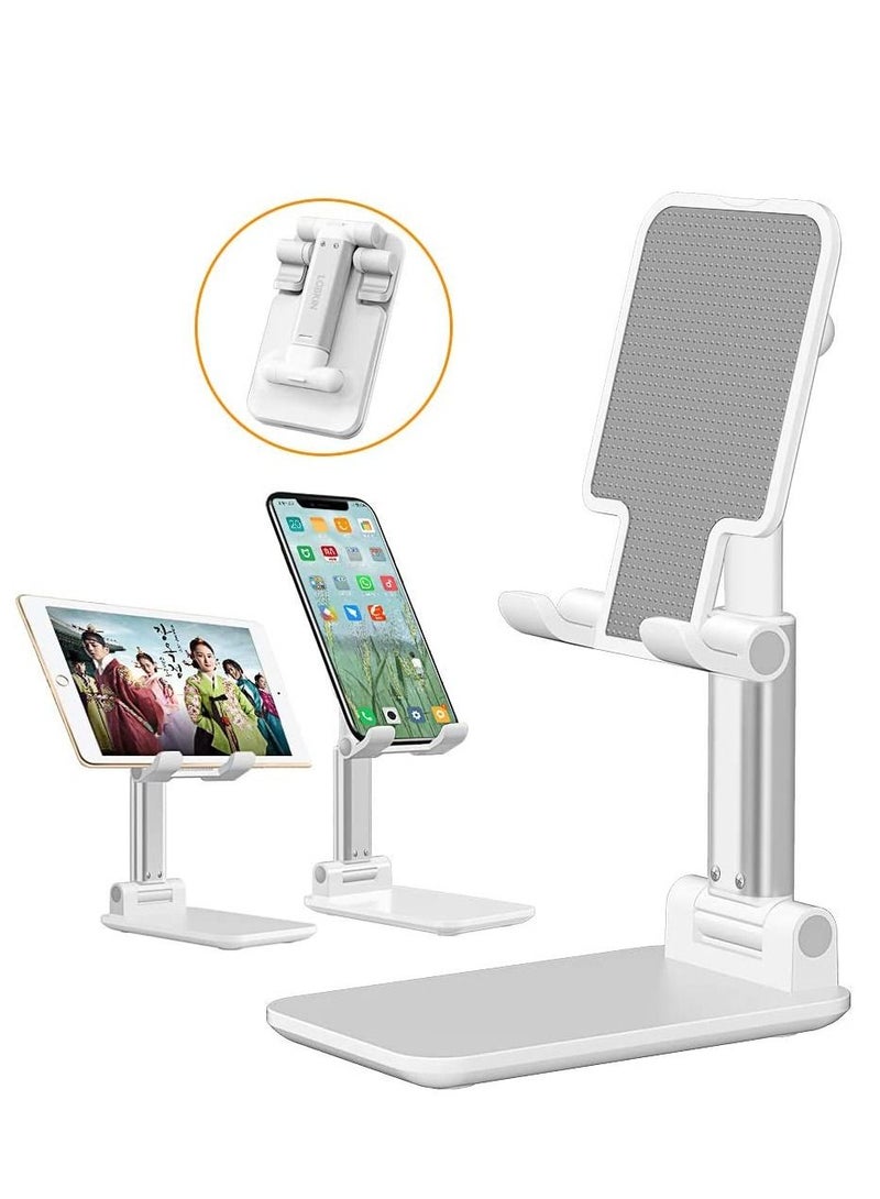 بامير حامل هاتف محمول قابل للطي لسطح المكتب حامل هاتف محمول قابل للطي للكمبيوتر اللوحي iPhone Samsung Nokia Huawei Redmi حامل هاتف محمول قابل للتعديل لسطح المكتب منضدة جانبية للسرير - Image 2