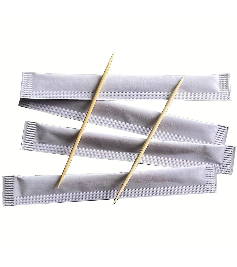 1000 Premium Individually Wrapped Bamboo Toothpicks Disposable For Party Events - Image 5