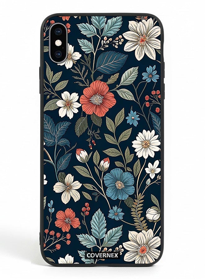 Covernex Apple iPhone Xs Max Protective Case Cover Printed Featuring Deep Forest Botanical and Wildflower - Image 2