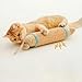 FuneeTop Interactive Cat Kicker Toy 10 Inch Long Catnip Cat Scratcher Post Natural Sisal Toy for Indoor CatsPink and Blue - Image 3