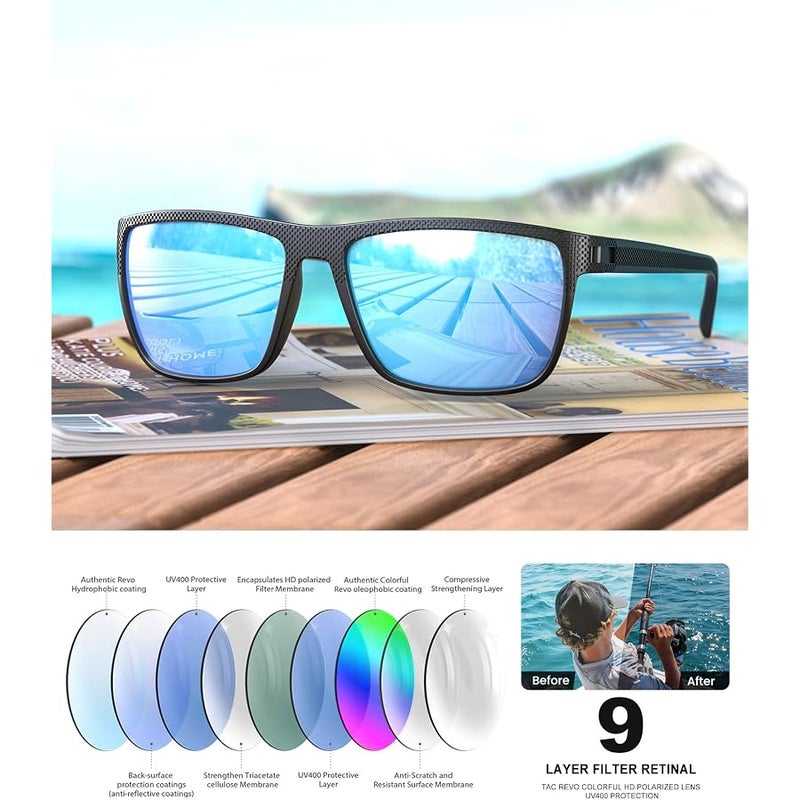 CIFOYA Sunglasses-Men Polarized Mens Sunglasses: Classic Women Sun Glasses UV Protection for Fishing Driving Golf 5PACK - Image 5
