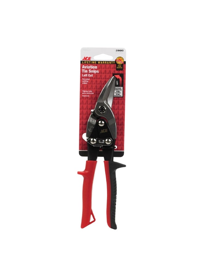 ACE Drop Forged Steel Style Le ft Cut Aviation Tin Snips Multicolour 10 Inch 2194843