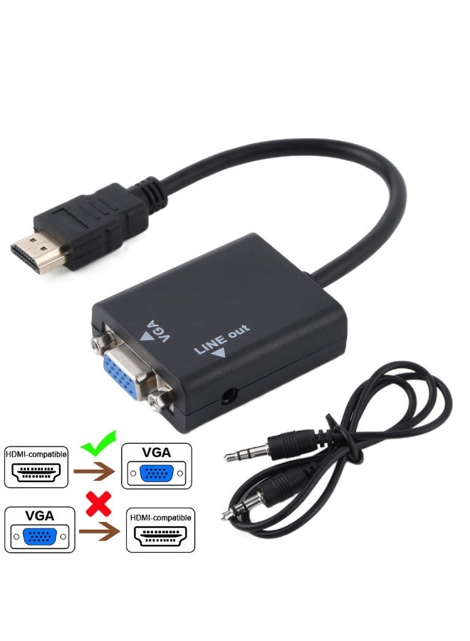 اس تي محول HDMI إلى VGA بمنفذ صوت  – لتوصيل الشاشات والبروجكتور - Image 2