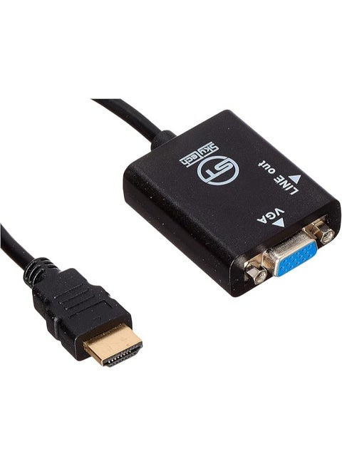 محول HDMI إلى VGA بمنفذ صوت  – لتوصيل الشاشات والبروجكتور