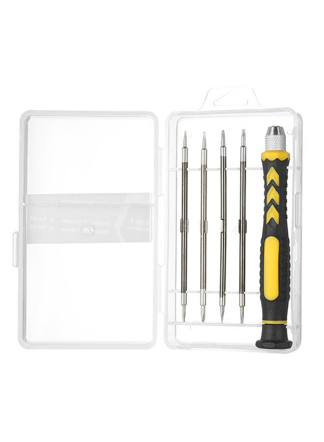 NIBEMINENT 5-In-1 Multi-Functional Screwdrivers Set With Magnetic Phillips And Torx Bits Multicolour - Image 2