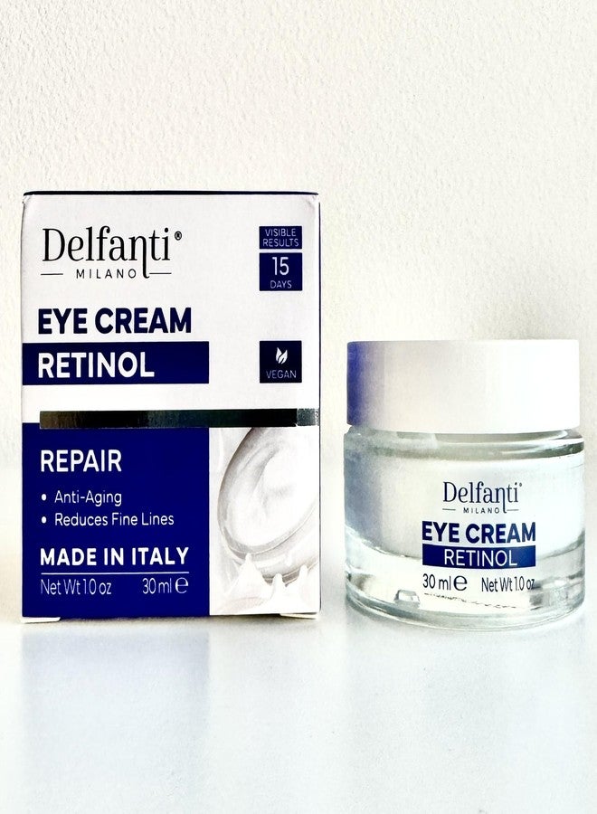 delfanti milano ديلفانتي-ميلانو • كريم العين لإصلاح الريتينول • مضاد للشيخوخة • يقلل من الخطوط الدقيقة • نتائج سريعة • نباتي • صنع في إيطاليا - Image 1