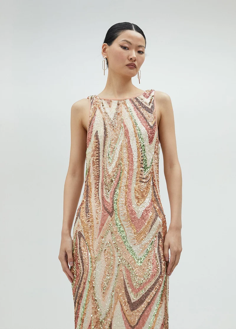 Lola Casademunt Long dress with sequins