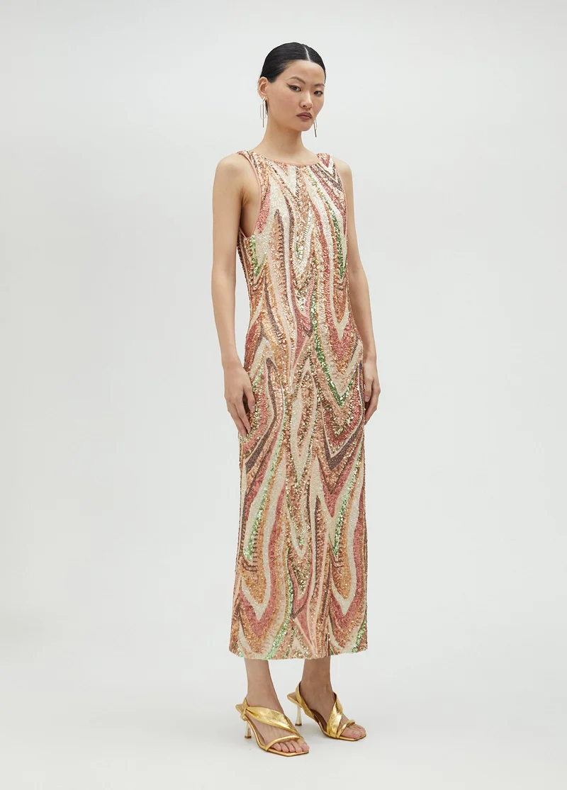 Lola Casademunt Long dress with sequins