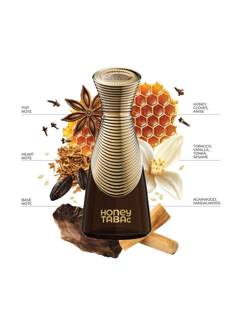 Parisbelle Honey Tabac Extrait De Parfum 100ml Unisex Luxury Long Lasting Tobacco Honey Fragrance - Image 3