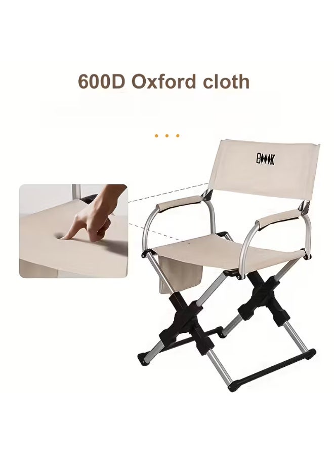 BlueFire Portable Lightweight Camping Chair with Carry Bag – Compact Telescoping Folding Outdoor Chair, Supports up to 100kg, Aluminum Frame, Dual Mesh Cup Holders for Camping, Beach, Fishing, Sports & Tailgates - Image 4