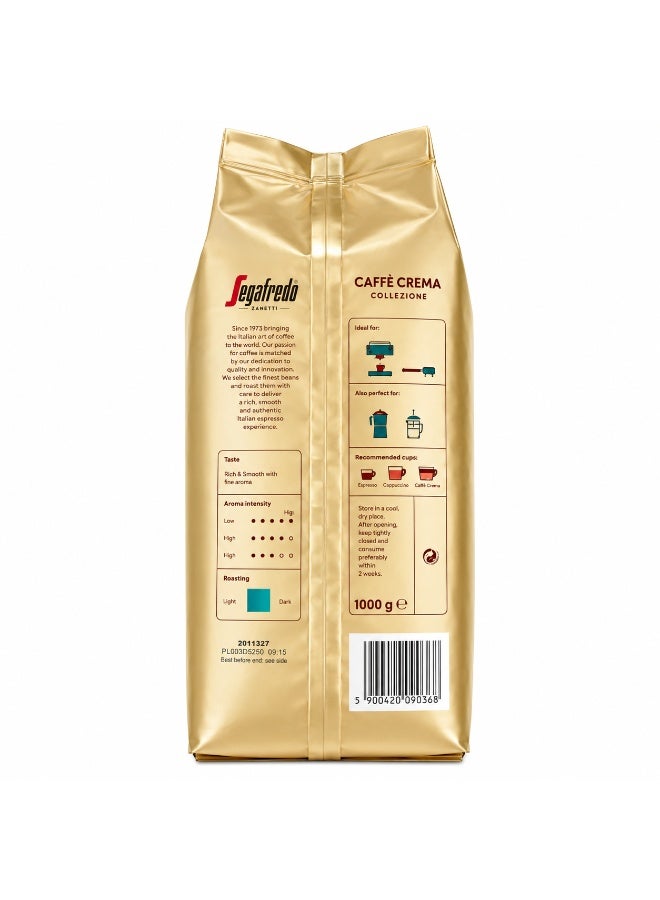 Segafredo Caffe Crema Collezione Beans 1000g - Image 2
