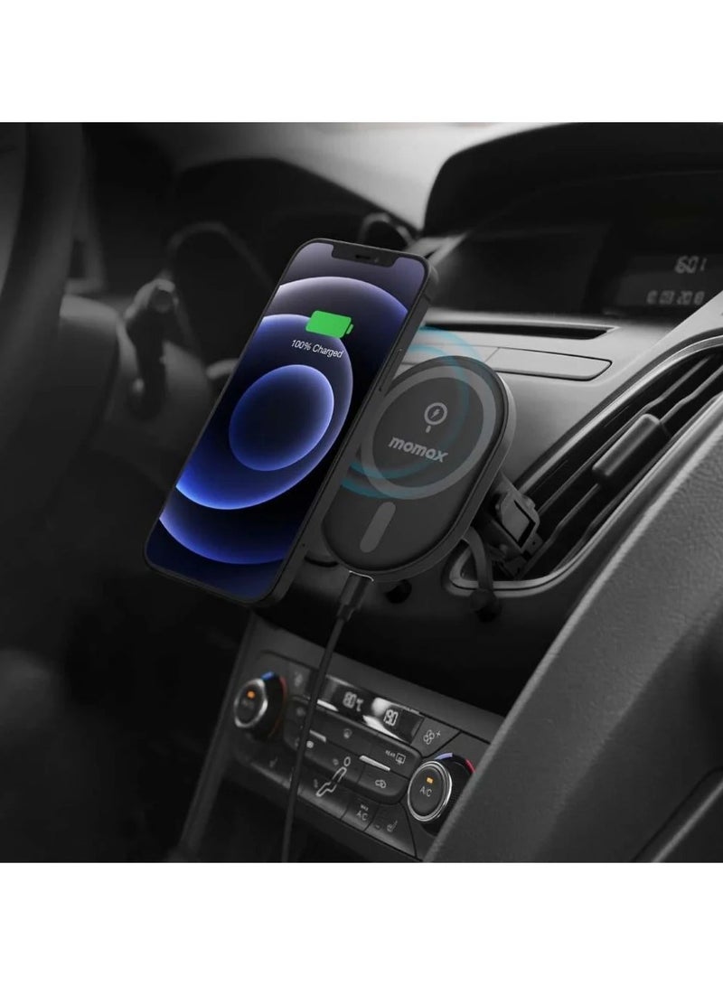 Momax Magnetic Wireless Charging Car Mount (CM17) - Image 2