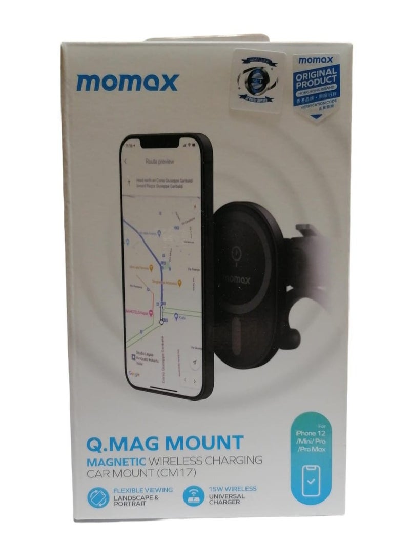 Momax Magnetic Wireless Charging Car Mount (CM17) - Image 5