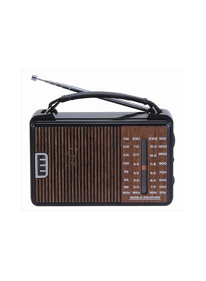 Multi-Band Radio with Dual Power Support, Classic Portable Design, Clear Sound Output and Precision Channel Tuning - Image 1