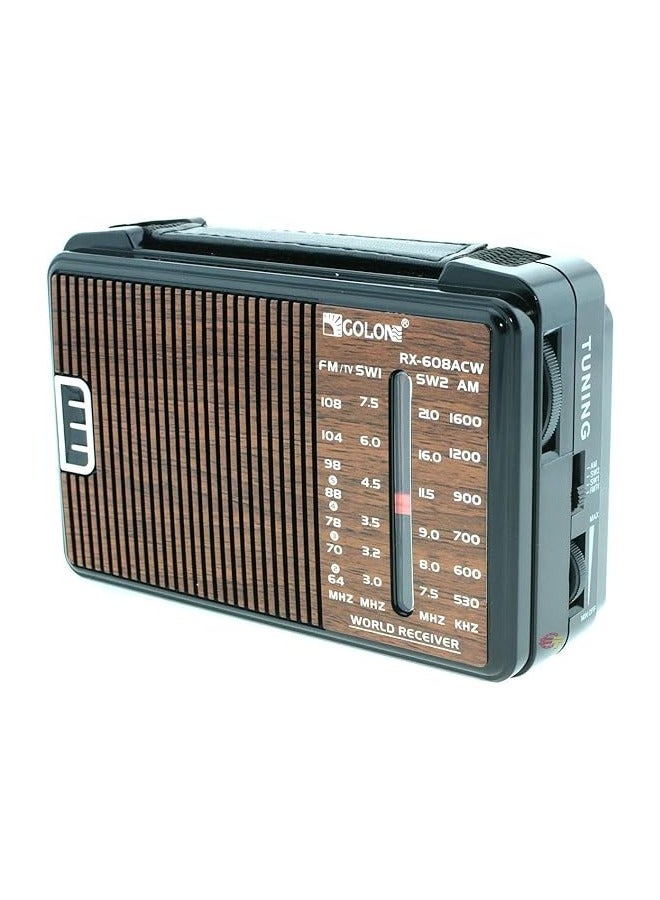 Multi-Band Radio with Dual Power Support, Classic Portable Design, Clear Sound Output and Precision Channel Tuning - Image 2