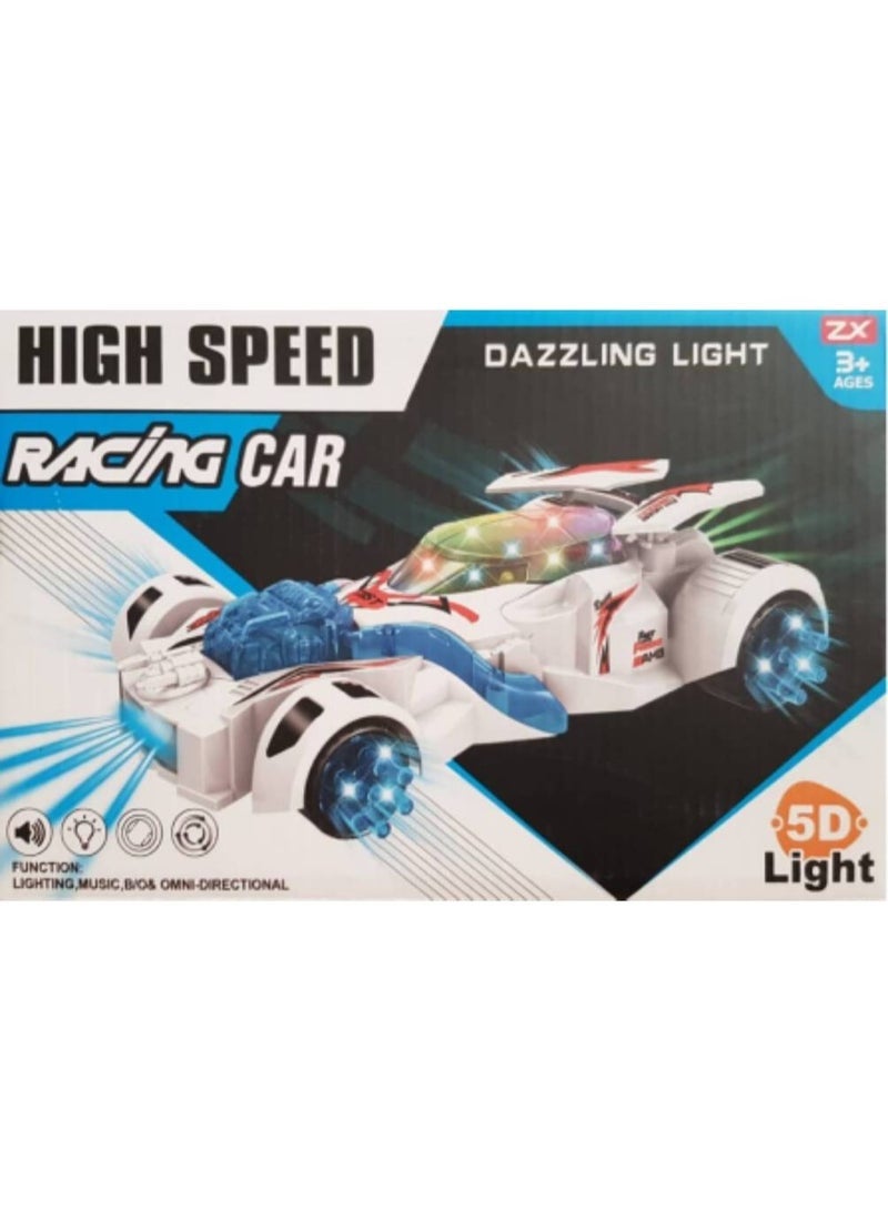 High Speed Racing Toy Car with Dazzling 5D Light and Music - Image 2
