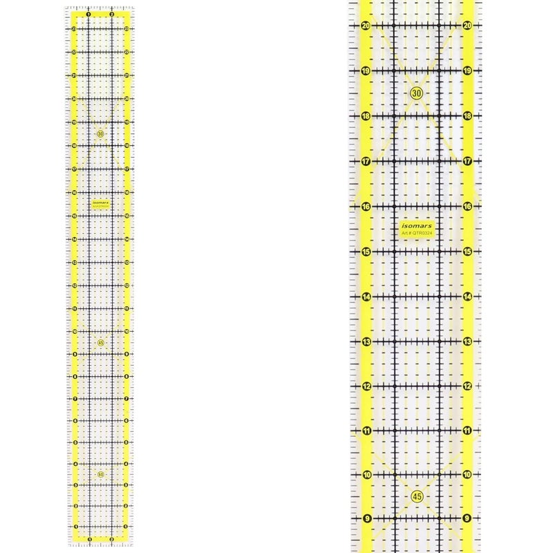 Isomars Garment Patchwork Quilting Ruler 3X24 Quilting Ruler for Fashion Designing - Image 1