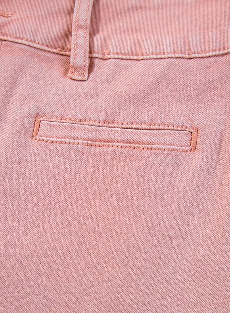 Sidefeel Jeans for Women Trendy High Waisted Stretchy Straight Leg Zimbaplatinum Loose Wide Leg Denim Pants Pink Size 4 - Image 5