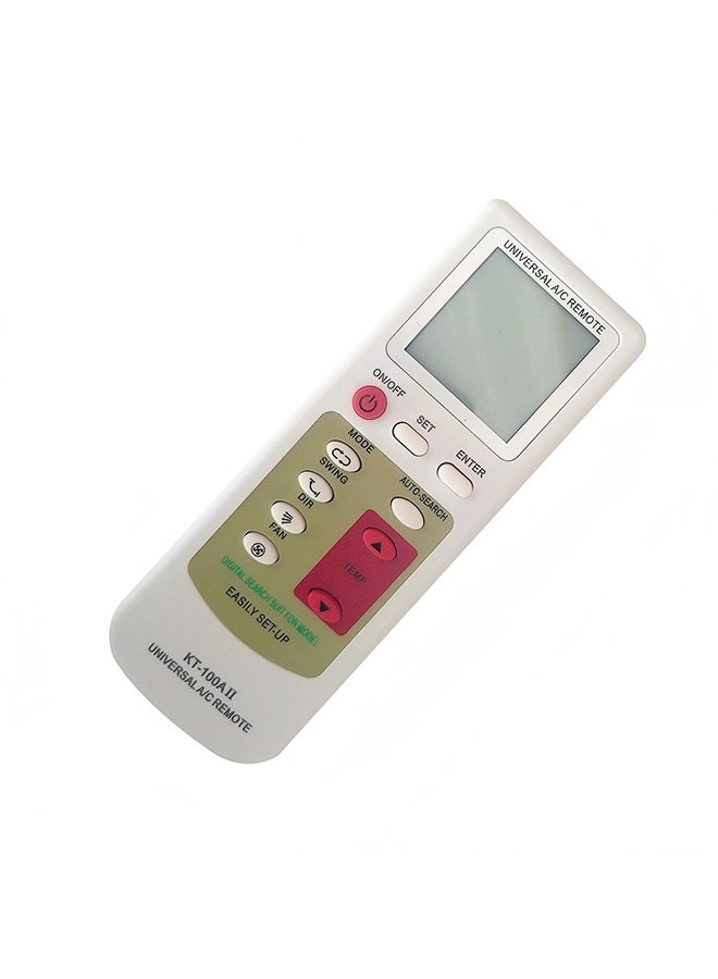 Universal Air Conditioner Remote Control KT-100AII Off White - Image 1