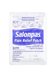 Salonpas Salonpas, Pain Relief Patch, Large, Minty, 9 Patches  - Image 3
