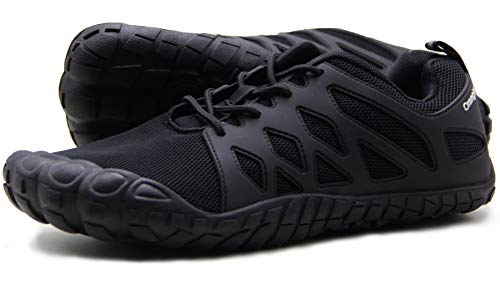 Oranginer Men's Minimalist Runner Slip-on Cross Trainer Shoes Men Black Size 12 - Image 1