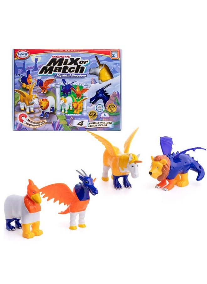 Popular Playthings POPULAR PLAYTHINGS Magnetic Mix or Match Mythical Kingdom Toy Play Set, 15 Pieces  - Image 1