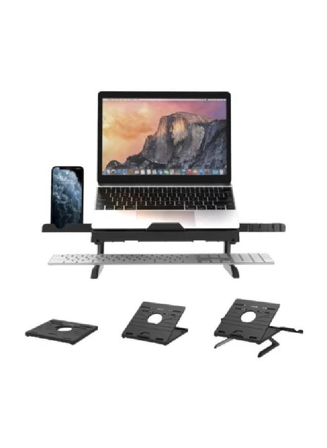 Tronsmart - Tronsmart D07 Foldable Laptop Stand With Phone Holders 10 To 17 inch - Image 1