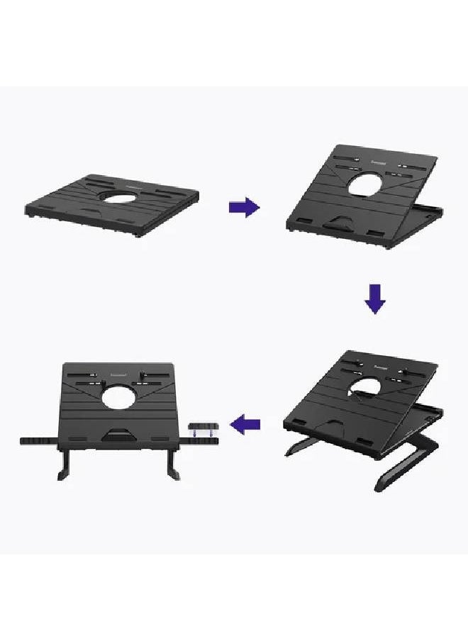Tronsmart - Tronsmart D07 Foldable Laptop Stand With Phone Holders 10 To 17 inch - Image 1