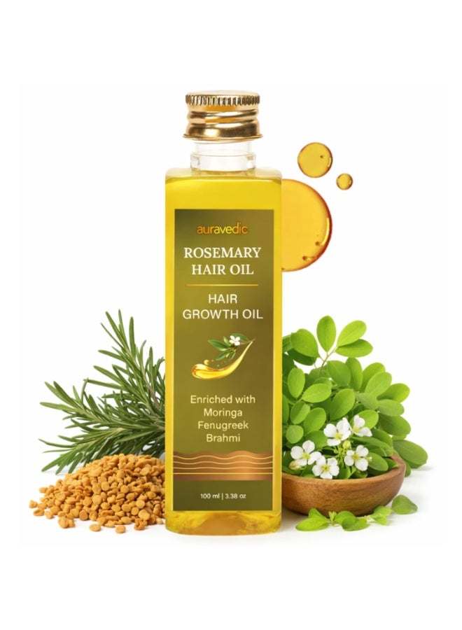Auravedic Rosemary Hair Oil For Hair Growth 100 Ml - Image 1
