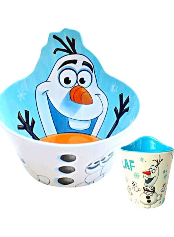 Melamine Anti Shock Drop Proof Dining Bowl and Cup Set for Kids and Toddlers Age 3+ above - Image 1