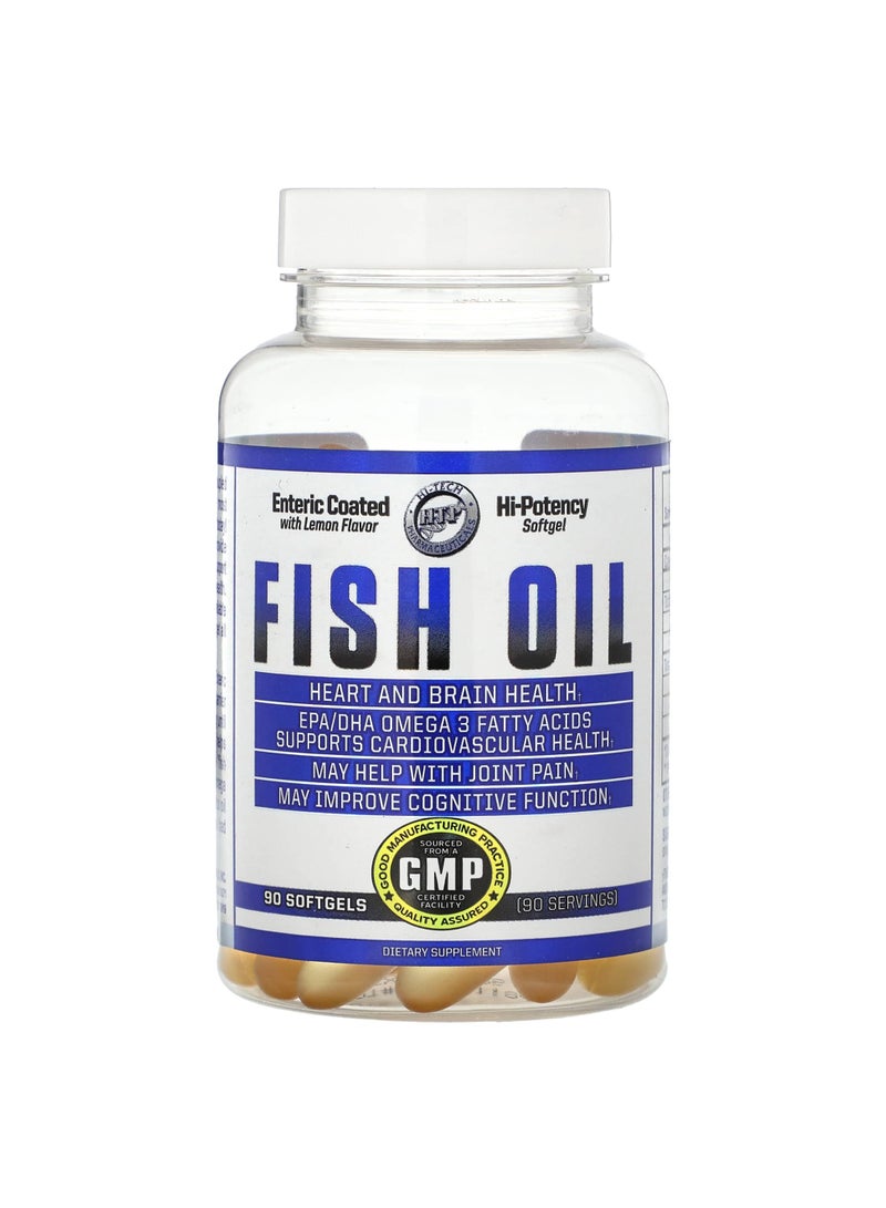 Fish Oil, Lemon, 690 mg, 90 Softgels