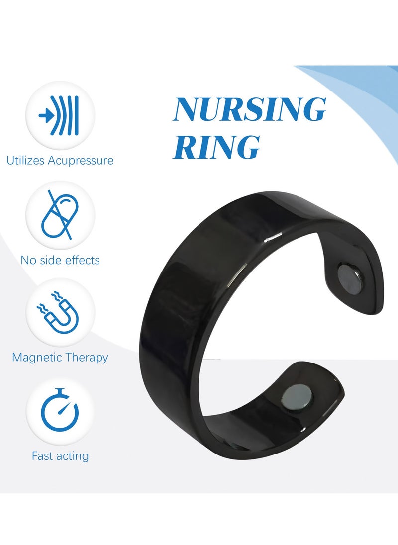 Blood Glucose Control Ring, 2 Pieces Blood Sugar Regulator Ring for Acupressure for Women Men Adjustable Blood Glucose Control Ring