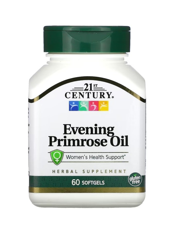 21st Century Evening Primrose Oil, Women's Health Support, 500 mg , 60 Softgels - Image 1
