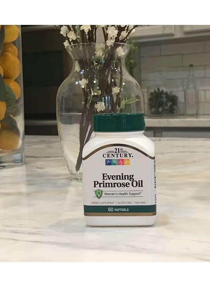 21st Century Evening Primrose Oil, Women's Health Support, 500 mg , 60 Softgels - Image 3