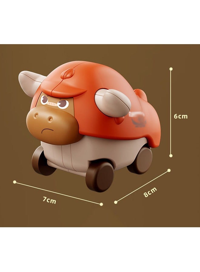 Generi Bull Press and Go Car Set for Toddlers,Fun Toys for Babies,Perfect Birthday, Interactive Play for Kids,Ideal for Family Bonding & Party Favors (Bull) - Image 2