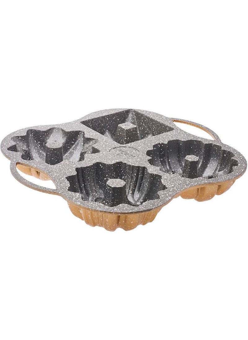 Karaca Gold Standard Cake Pro 4-Piece Gold Casting Cake Mold Casting 1 Gold Standard 1 Piece Casting  - Image 5