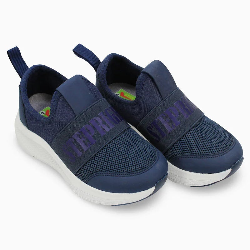 Our kids Unisex Leather Shoes – Navy Blue - Image 1