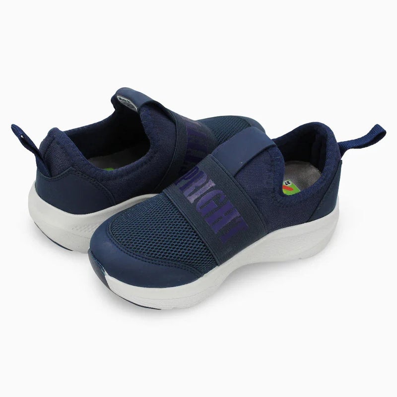 Our kids Unisex Leather Shoes – Navy Blue - Image 2