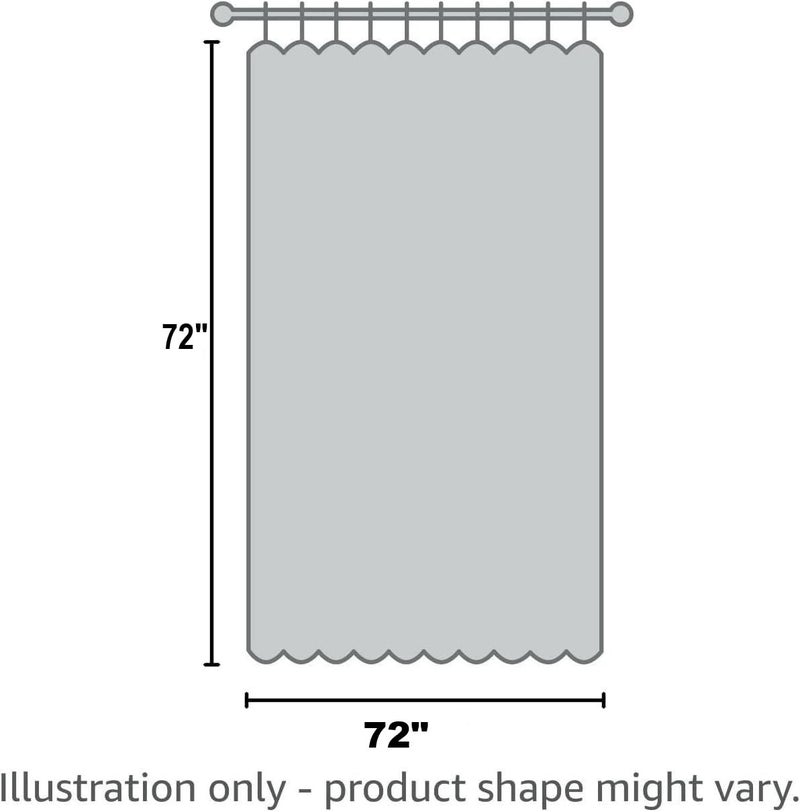 Creative Scents White Fabric Shower Curtain 72x72 - Waffle Weave Bathroom Curtain, Water Repellent Hotel Spa Quality, Heavy Duty 230 GSM Cotton Feel, Machine Washable Bath Curtains with Grommets - Image 3