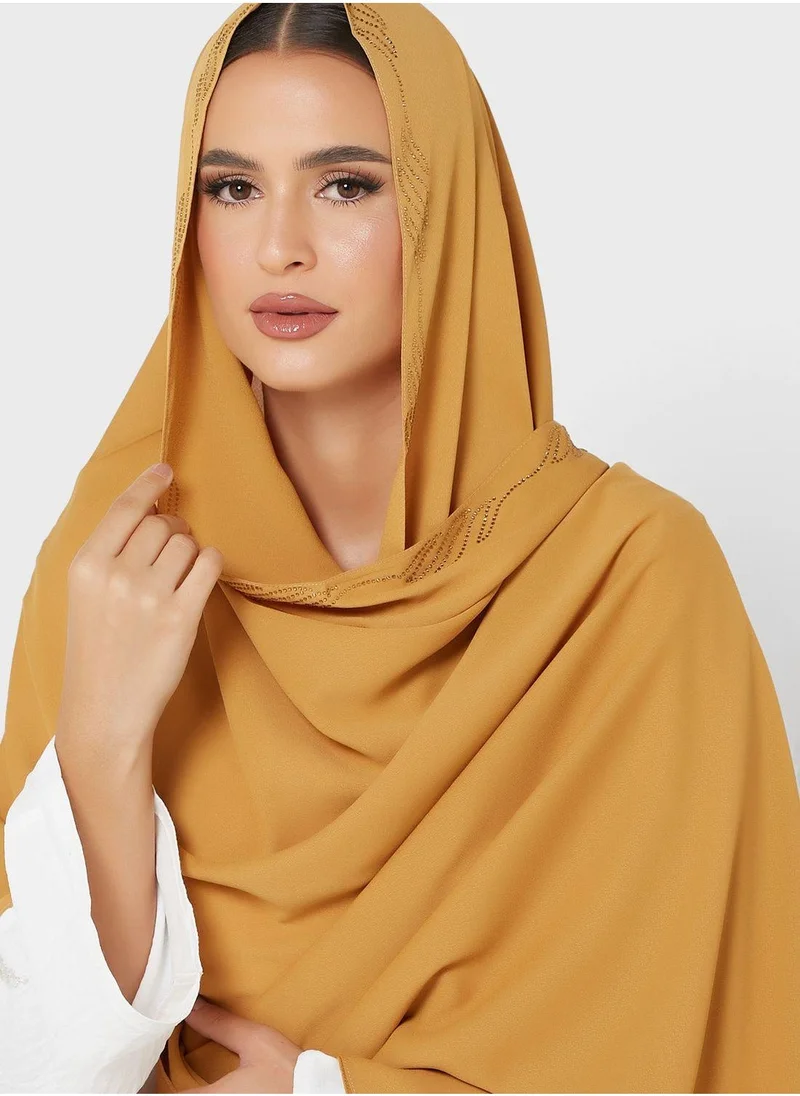 KASHKHA Embellished Poly Hijab