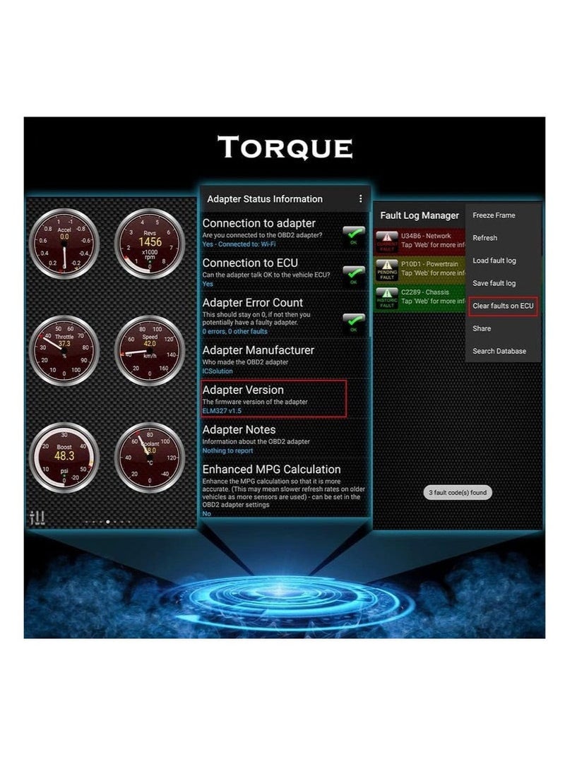 WiFi OBD2 Scanner – Instant Car Fault Detection & Diagnostic Tool, Compatible with iOS, Android & Windows" - Image 4