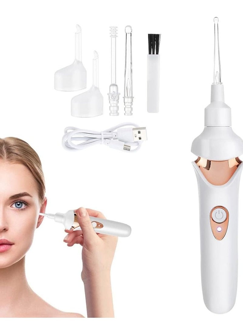 SYOSI - Ear Wax Remover Vacuum Cleaner, Electric Earwax Removal Kit with LED Light, Portable Ear Cleaner, USB Charge Reusable Safe Electric Ear Suction for Adults Kids - Image 1