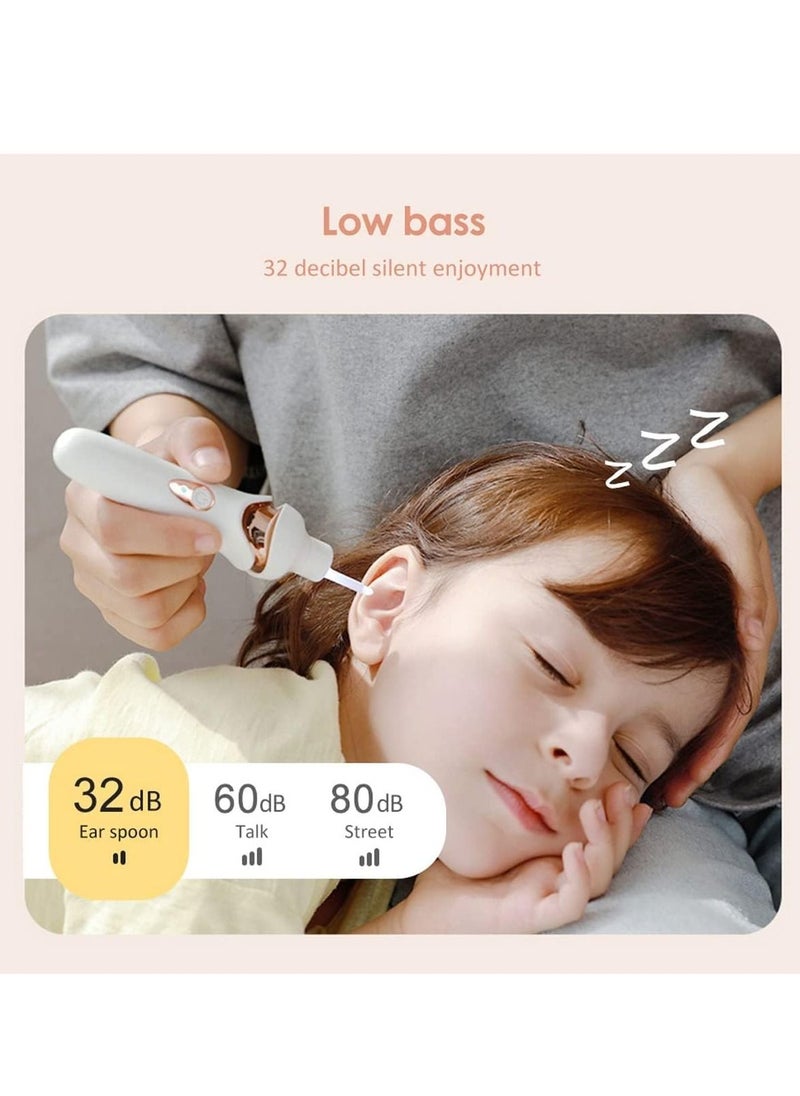SYOSI - Ear Wax Remover Vacuum Cleaner, Electric Earwax Removal Kit with LED Light, Portable Ear Cleaner, USB Charge Reusable Safe Electric Ear Suction for Adults Kids - Image 1