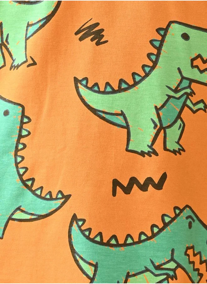 Anthrilo Dinosaur Print T-Shirt & Pyjama Set by Styli