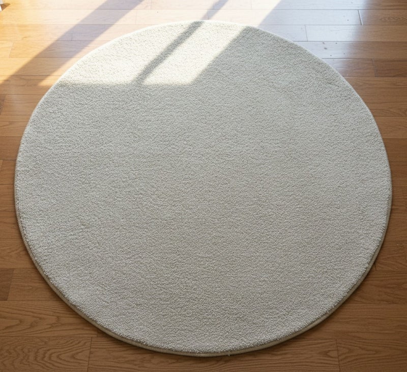 ماكسكون سجادة دائرية فاخرة - سجادة أرضية ناعمة مقاس 100×100 سم لغرفة المعيشة أو غرفة النوم أو الشرفة - Image 2