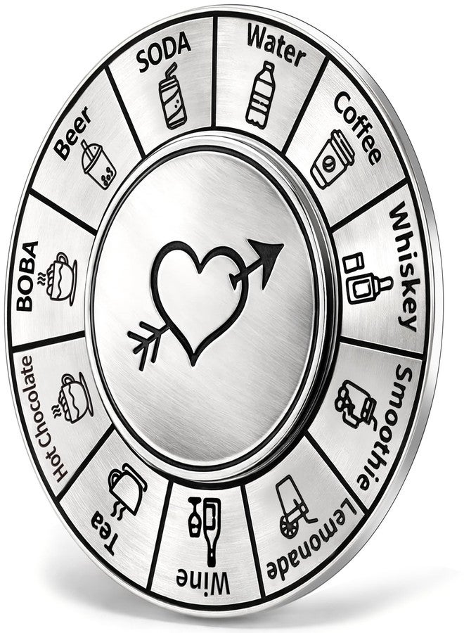 Jettryran Fidget Spinner Food Decision Date Night Dice for Mom Daughter Wife Anniversary Birthday Wedding Metal Fidget Spinners for Him Her Spinner Food Dice Spinner Decision Maker Adults - Image 3