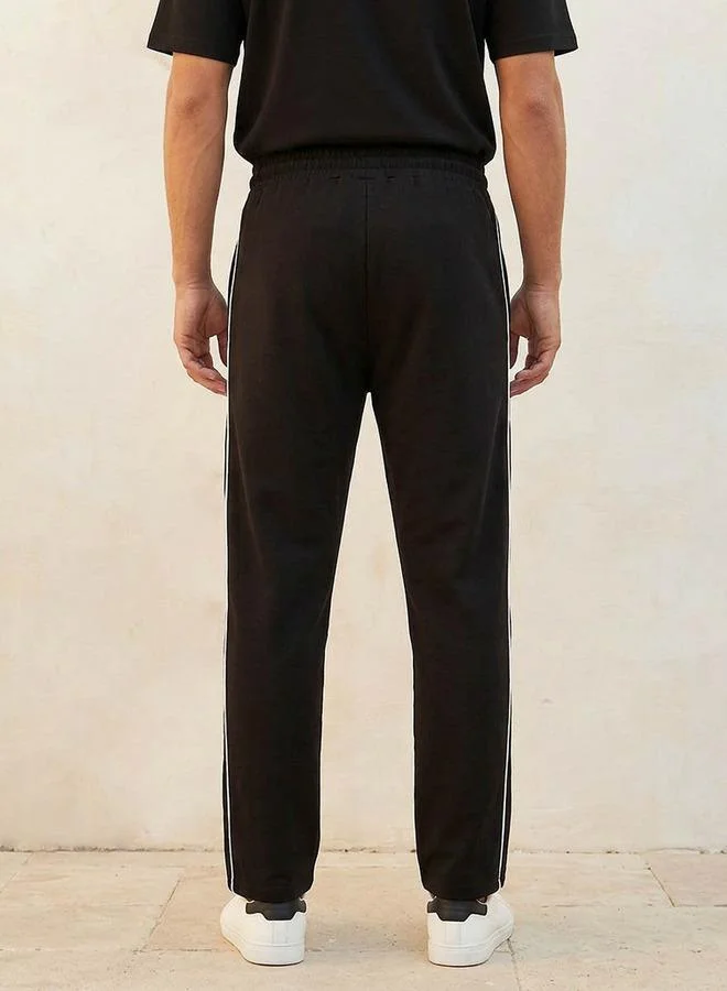 Kappa Black Kappa Soft Touch Drawstring Waist Track Pants for Men | Best Price UAE