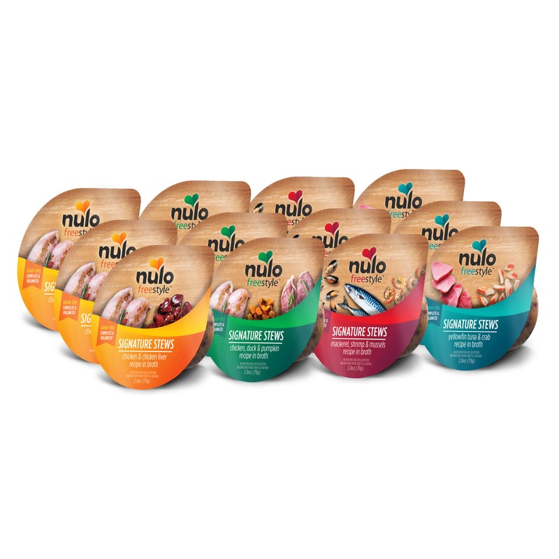 Nulo Freestyle Cat & Kitten Wet Cat Food Signature Stew, Premium All Natural Grain-Free Cat Food Topper with No Added Minerals or Preservatives and High Animal-Based Protein 12 Count (Pack of 1) - Image 1